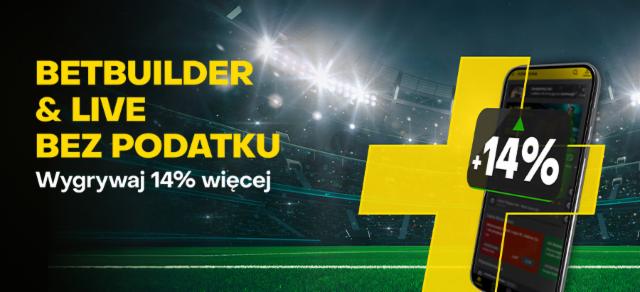 Betbuilder i LIVE bez podatku